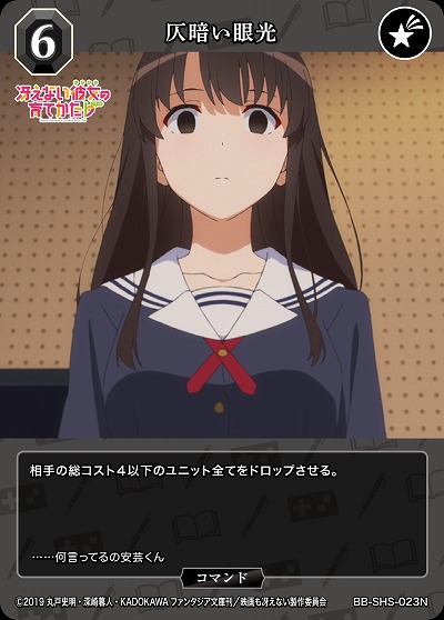 灰暗い眼光 【BB/SHS/023N】